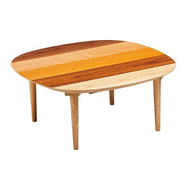 家具調こたつ　座卓　木製　コタツ　オーガ　90cm角　マルチカラー