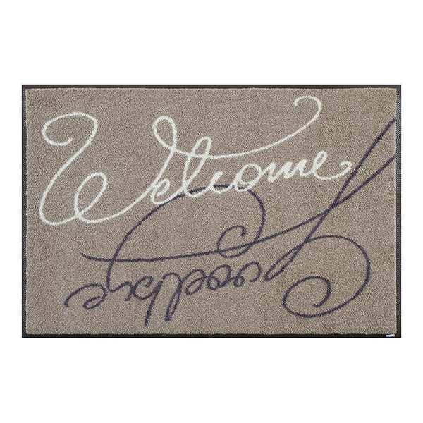 玄関マット　wash＋dry　ウォッシュアンドドライ　Swinging Welcome　屋内屋外兼用　50×75cm