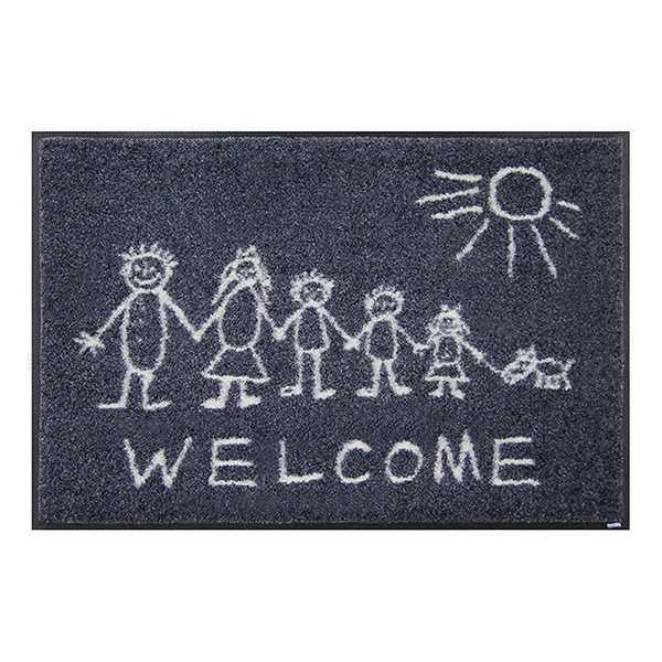 玄関マット　屋外　wash＋dry　ウォッシュアンドドライ　Welcome Sunny Side　屋内屋外兼用　50×75cm