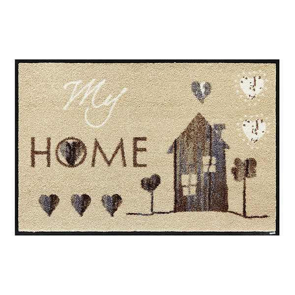 玄関マット屋内屋外兼用　wash+dry　ウォッシュアンドドライ　My Home　50×75cm