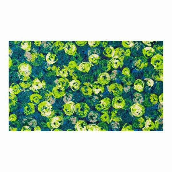 玄関マット　屋内屋外兼用　wash+dry　ウォッシュアンドドライ　Punilla green　70×120cm