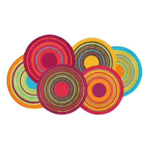 玄関マット　屋内屋外兼用　wash+dry　ウォッシュアンドドライ　Cosmic　Colours　70×120cm