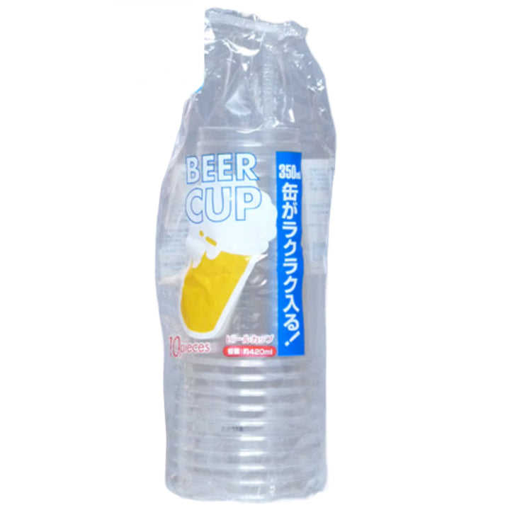 クリアカップ 使い捨てコップ ビールカップ 420ml 10個入 -3