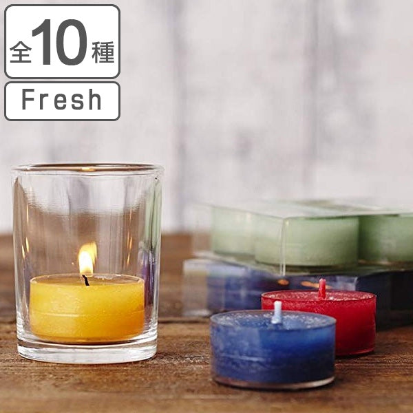 アロマキャンドル ヤンキーキャンドル YANKEE CANDLE クリアカップティーライト Fresh 4個入