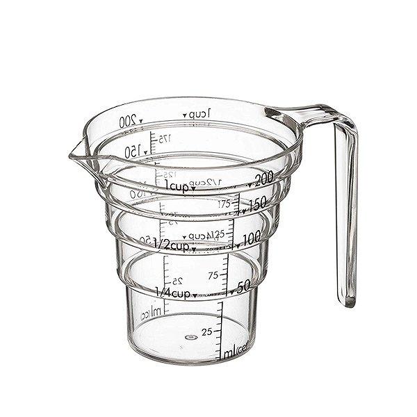 計量カップ 段々計量カップ 200cc 200ml 段差目盛り