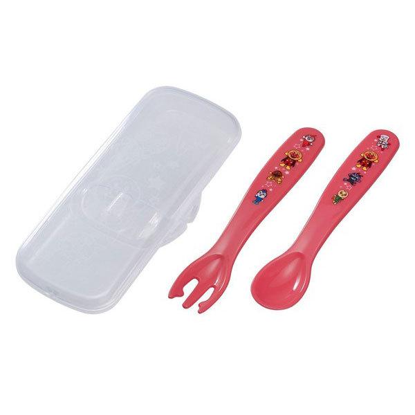 スプーン　フォーク　セット　ケース付き　ピンク　子供用　アンパンマン　キャラクター 食洗機対応
