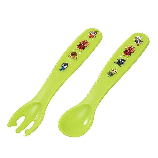 スプーン　フォーク　セット　グリーン　子供用　アンパンマン　キャラクター 食洗機対応