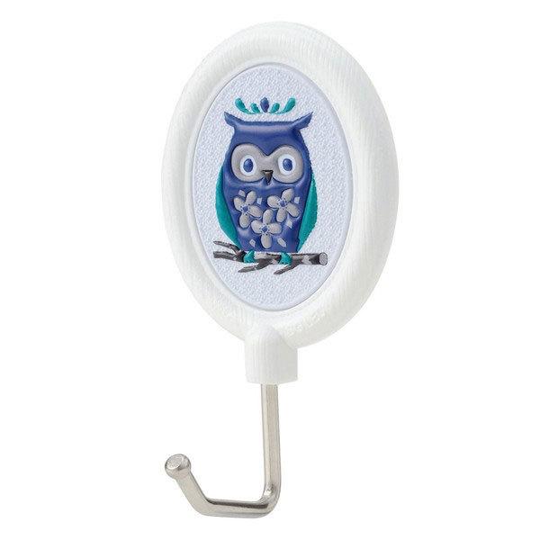 フック　北欧フック　フクロウ　2個組　粘着テープ