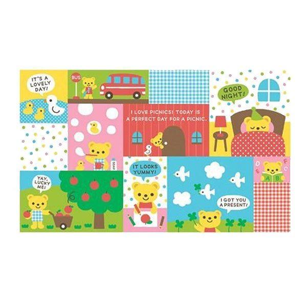 レジャーシート　くまの1日　遠足マット　子供用