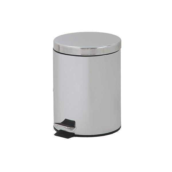 ゴミ箱 5L ふた付き ペダル ステンレス 丸型