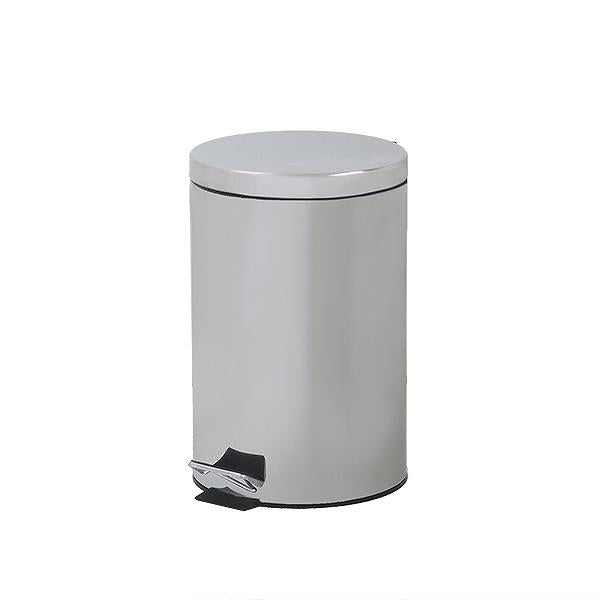 ゴミ箱 12L ふた付き ペダル ステンレス 丸型
