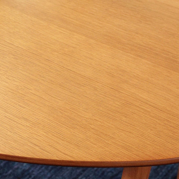 折りたたみテーブル 幅75cm ローテーブル 木製 天然木 オーバル 楕円形 折り畳み テーブル 机