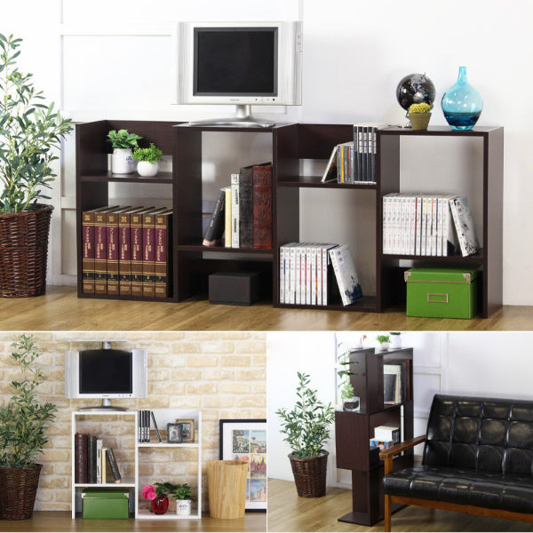 ★ジモティ割あり★デザインラック2×3　BR　高さ (H)82× 幅(W)121× 奥行(D)28【joh 3070】 ☆ジモティ割あり☆デザインラック2×3 BR 高さ (H)82× 幅(W)121× 奥行
