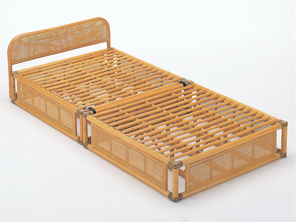 籐 シングルベッド 軽量 2分割 ラタンフレーム – ハウジー