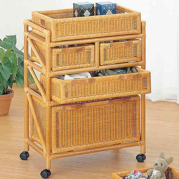 キャスター付きラタンラック 305405-1.jpg