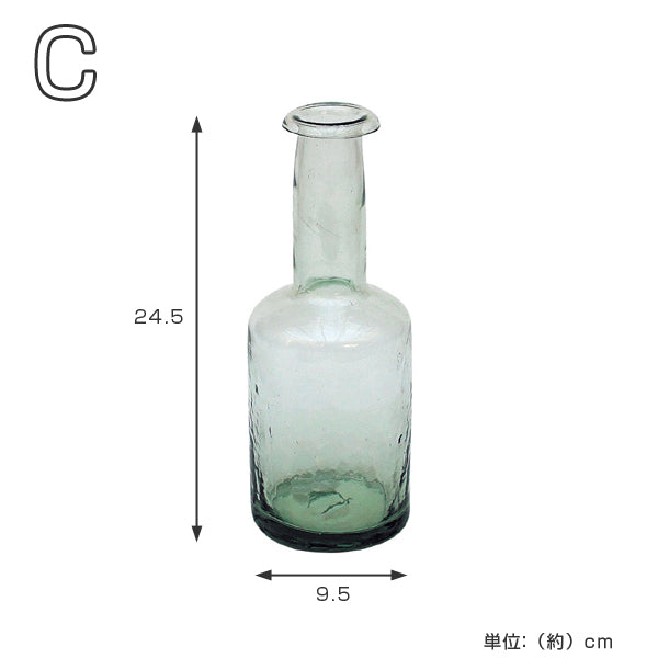 フラワーベース クラシカルガラス C -3