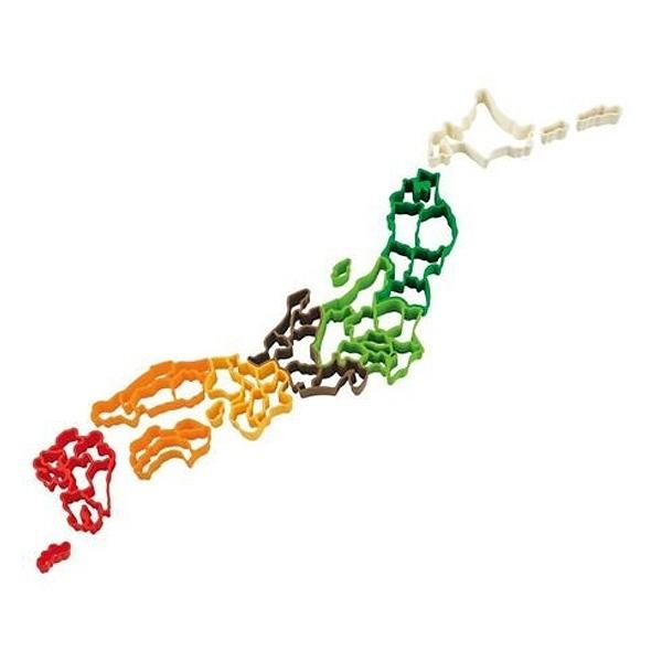 クッキー型　抜き型　ケンミンクッキー型　全国セット　日本地図