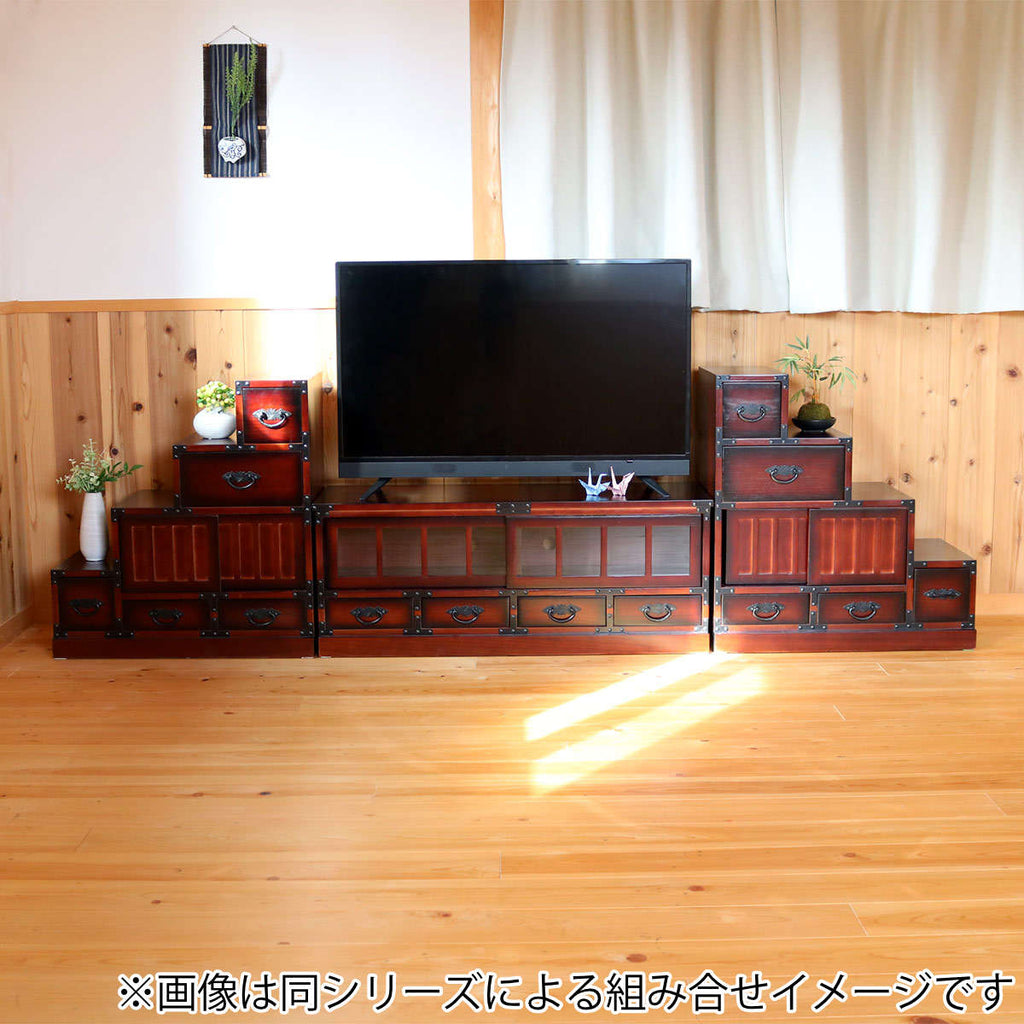 テレビ台 民芸調 桐製 和風ローボード 幅100cm
