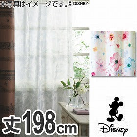 ボイルカーテン　Disney　ディズニー　ミッキー　アロマ　100×198cm