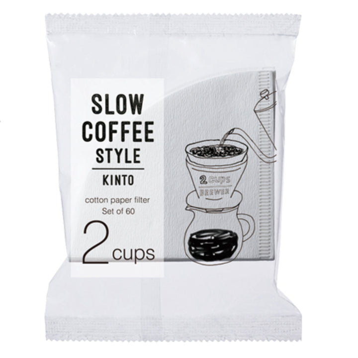 キントーコーヒーフィルター2杯用SLOWCOFFEESTYLEスローコーヒースタイルコットン60枚入り