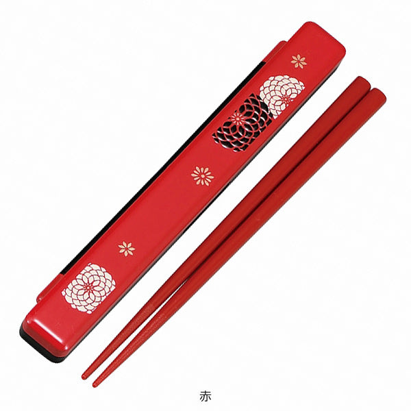 箸＆箸箱セット HAKOYA 百華 スリム 18cm