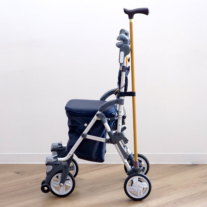 シルバーカースルーンボックスNネイビー軽量コンパクト座れるおしゃれ