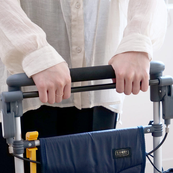 シルバーカースルーンボックスNネイビー軽量コンパクト座れるおしゃれ