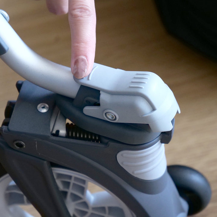 シルバーカースルーンボックスNネイビー軽量コンパクト座れるおしゃれ