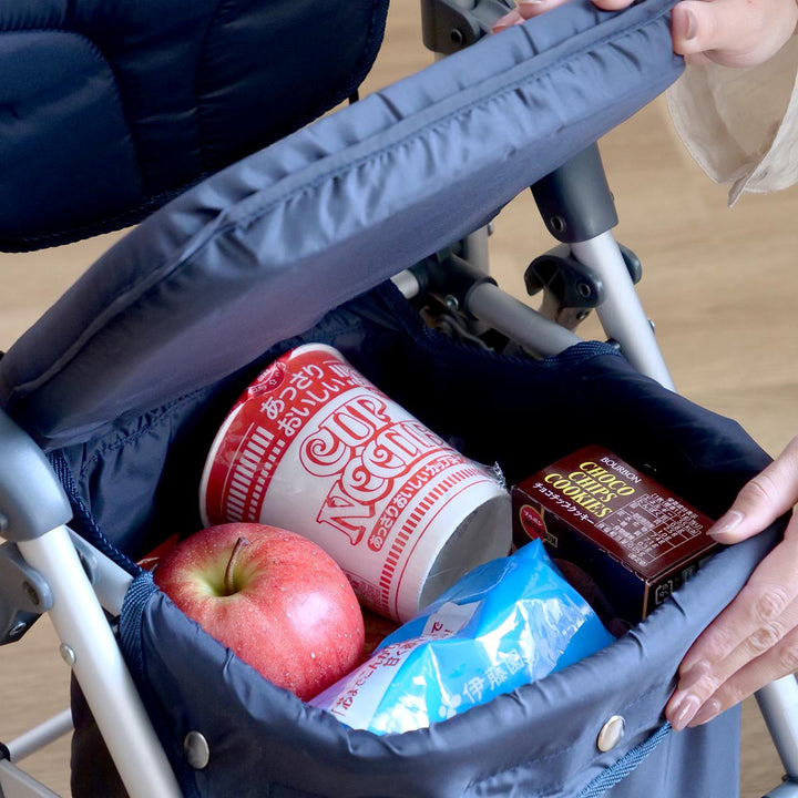 シルバーカースルーンボックスNネイビー軽量コンパクト座れるおしゃれ