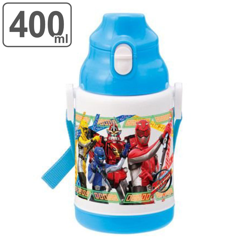 【アウトレット セール】水筒 400ml プラスチック 子供用水筒 特命戦隊ゴーバスターズ