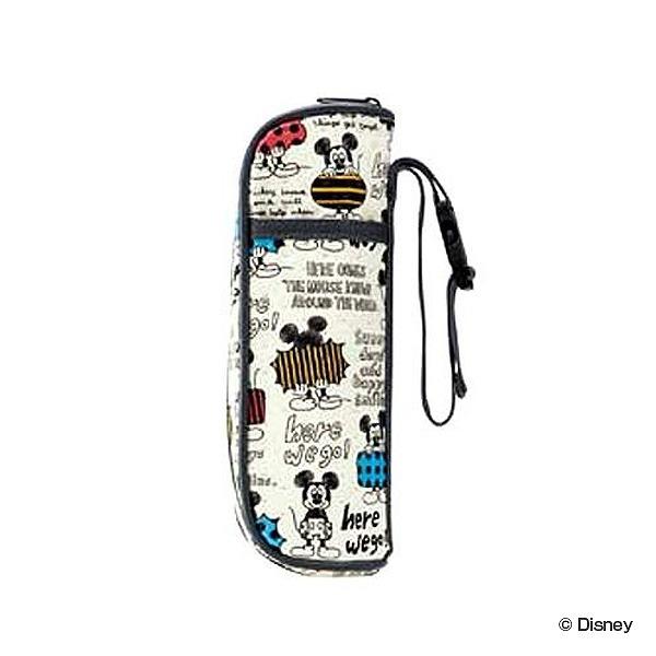 ほ乳瓶ポーチ 哺乳瓶ケース ミッキーマウス スケッチ 不織布 持ち手付き キャラクター