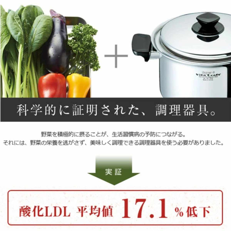 Vita Craft ビタクラフト 片手鍋 17cm 1.9L ヘキサプライ No.6114 IH対応