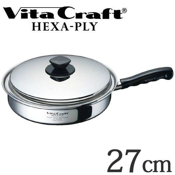 Vita Craft　ビタクラフト　フライパン　27cm　ヘキサプライ　No.6132　IH対応