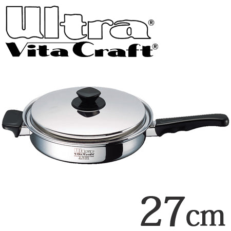 Vita Craft ビタクラフト フライパン 27cm ウルトラ 補助把手付 No.9410 IH対応