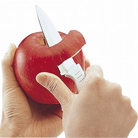 果物ナイフ　さや付きフルーツナイフ　包丁　中　ステンレス製