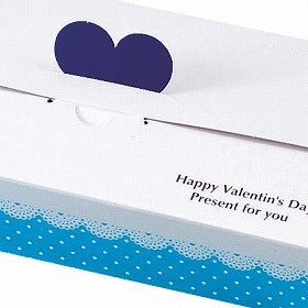 板チョコボックス　チョコレートボックス　グラシン包み紙付き　ブルー