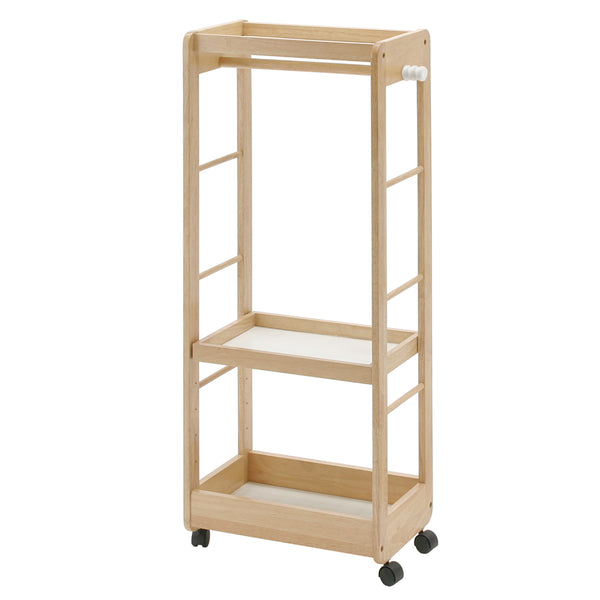 キッズハンガーラック naKids 木製 高さ120cm キャスター