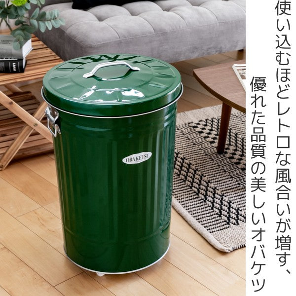 ゴミ箱 42L キャスター付き オバケツ OBAKETSU 屋外兼用 ごみ箱 トタン