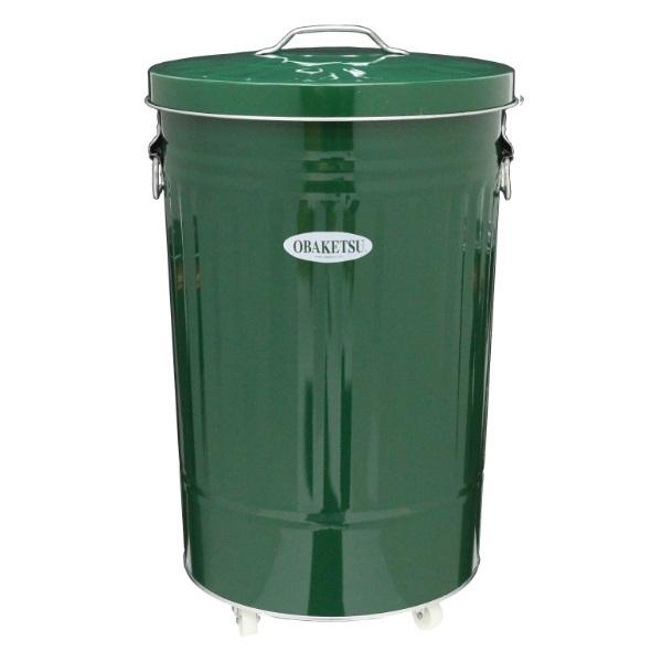 ゴミ箱 42L キャスター付き オバケツ OBAKETSU 屋外兼用 ごみ箱 トタン