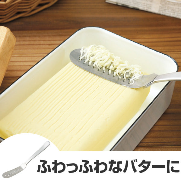 バターナイフ　とろける！バターナイフ　ステンレス製　おろし付き　バターカッター
