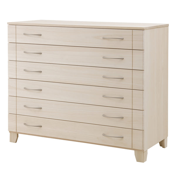 桐 スタイルチェスト 6段 日本製 白木 幅100cm