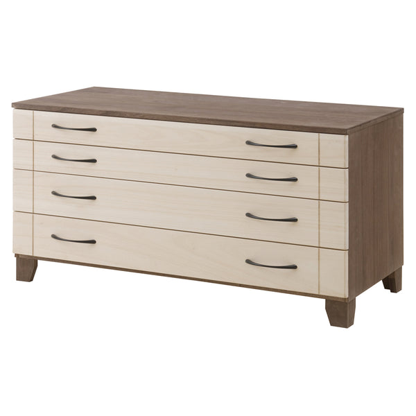 桐 スタイルチェスト 4段 日本製 ツートーン 幅100cm