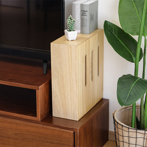 ケーブルボックス 木製 ルーター 収納 タップ コンセント収納 – ハウジー