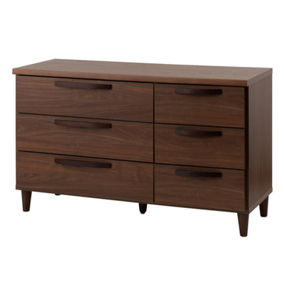 ローチェスト 3段6杯 北欧モダン 天然木取っ手 日本製 幅110m