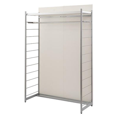 ハンガーラック 間仕切りラック 背面化粧パネル 幅120cm