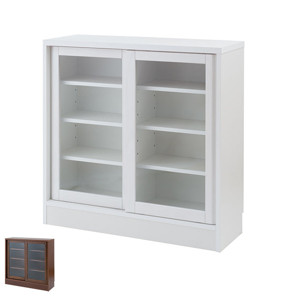 カウンター下収納 ガラス引き戸 シンプルデザイン 約幅91cm – ハウジー