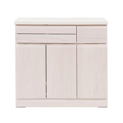 パソコンデスク キャビネットタイプ 天然木 桐 幅90cm