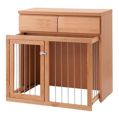 ペットケージ 家具調 スライド式 天然木 アルダー 幅90cm