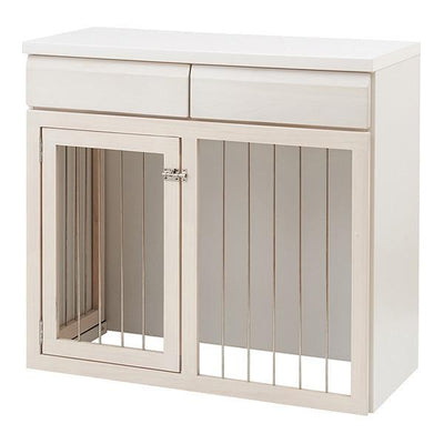 ペットケージ 家具調 スライド式サークル 天然木 幅90cm