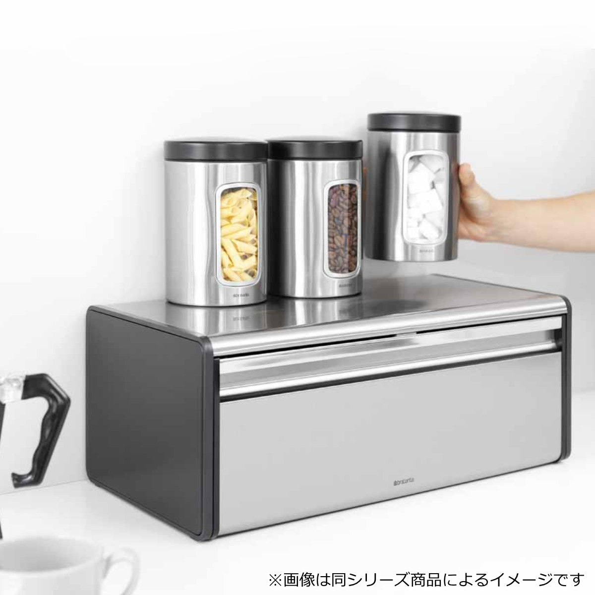 クリフトフル　3点セット brabantia ブレッドケース ブレッドビン フォールフロント クローム
